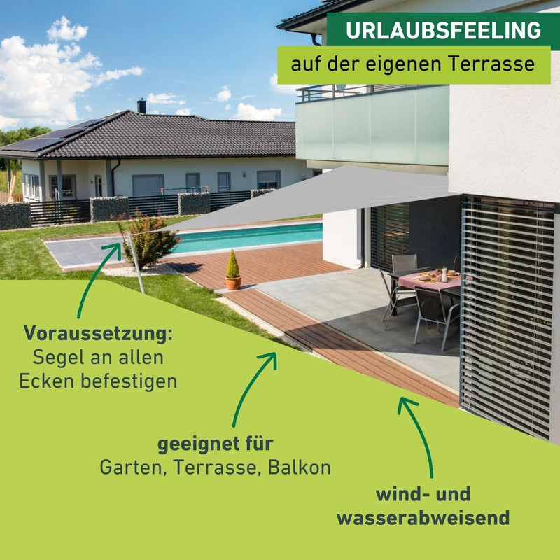 Windhager Cannes 10711 Triangular Awning 3 x 3 m Isosceles,
