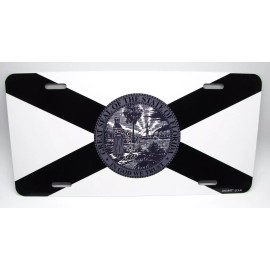 DIGIART INTERNATIONAL FLORIDA STATE TACTICAL FLAG Metal Novelty Car License Plate Auto Tag