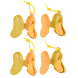 SHERCHPRY 4 Piezas Estuche Porta Cepillo de Dientes y Pasta Banano Protector Polvo Compacto Contenedor Viaje Multifuncional para Camping Oficina Hogar