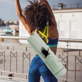 LOL-FUN Yoga Mat Bag Yoga Mat Case Adjustable Strap Yoga Mat Storage Yoga Work Mat Bag Gym Bag with Zipper Drawstring for Sports Gym Competition Travel Exercise Yoga Mat Holder for Training Gym