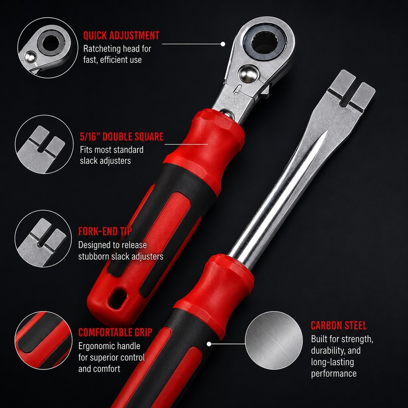 5/16-Inch Slack Adjuster Tool Set for Air Brake Service –