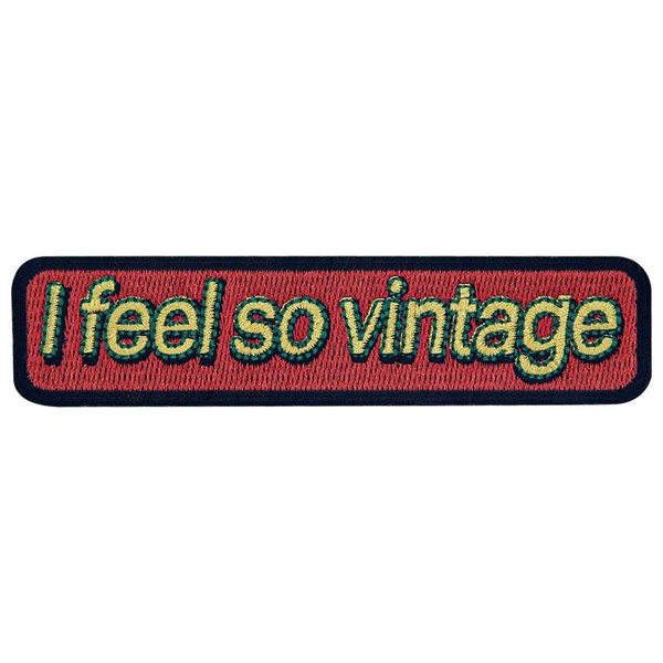 EmbTao I Feel So Vintage Patch Embroidered Biker Badge Applique