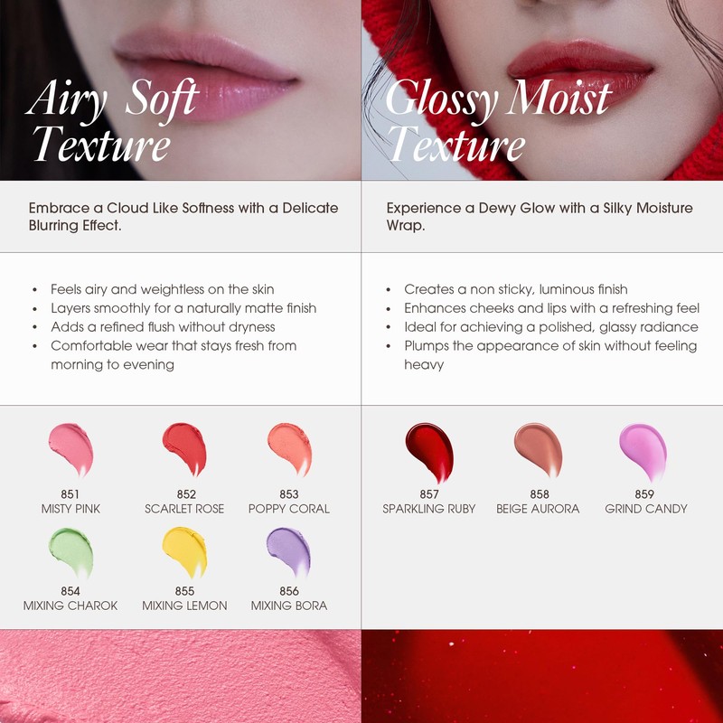 TOUCH BALM 851 MISTY PINK, Multi Stick For Lips +