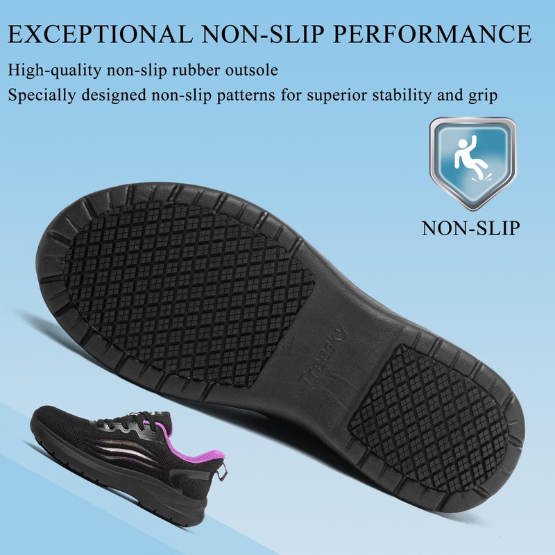 Treesky Non-Slip Work Shoes for Women – Lightweight & Comfortable,