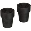 Medline Cane Replacement Tips, Black