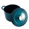 Flavehc Dutch Oven Pot with Lid 2.8 qt Cast Iron