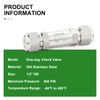 TAISHER 1PCS 304 Stainless Steel 1/2" Tube OD Check Valve(Ferrule