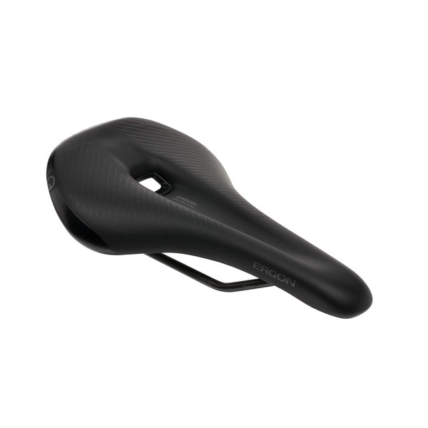 Ergon - SM Pro Ergonomic Comfort Bicycle Saddle | for All Mountain, Trail, Gravel and Bikepacking Bikes | Mens | Small/Medium | Stealth Black