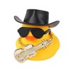 BOXOB Cool Duck Car Dashboard Decoration, Yellow Ducks with Sunglasses