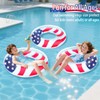3 Pack Inflatable USA Flag Pool Floats for Kids Adults