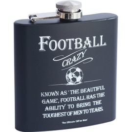 Arora Ultimate Gift for Man 8869 Football Hip Flask, Multicolour, One Size