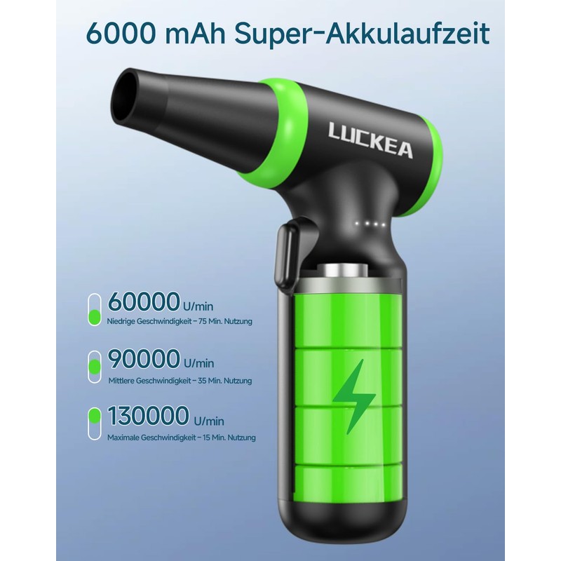 13000 RPM Compressed Air Dust Cloth - Electric Compressed Air