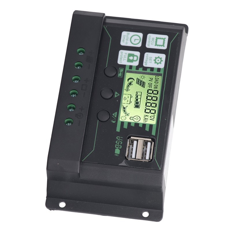 PWM Solar Charge Controller Regulator LCD Display for OPEN AGM