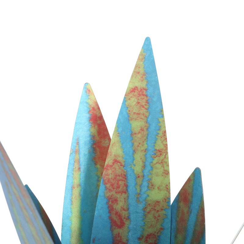 9PCS Tequila Rustic Sculpture Waterproof DIY Metal Agave Plant for