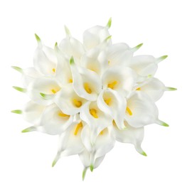 Crafjie 22pcs 13.4 Inch White Lataex Real Touch Artificial Calla Lily Flowers, for Home Decor for Spring Flowers, Home Kitchen, Wedding Decorations, and centerpieces.