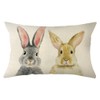 Ogiselestyle Welcome Easter Bunny Throw Pillow Cover, 12 x 20