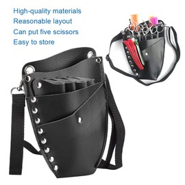 Hairdressing Scissor Bag, Hairdressing Waist Bag with Scissor Holders, Multifunctional Hairdressing Tool Waist Bag for Professional Salon Use
