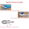 Hunken 6 Pcs 1/4" (6.4 MM) Push-to-Connect One-Way Check Valve,