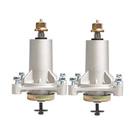 2 Pieces 187292 46 48 54inch Deck Blade Spindle Assembly Bracket Replace 187292 587819701 21546238 532187281 532192870 539112057 587125401 with Bolt Zerk Fitting Holes Tapped for Easier Installblade