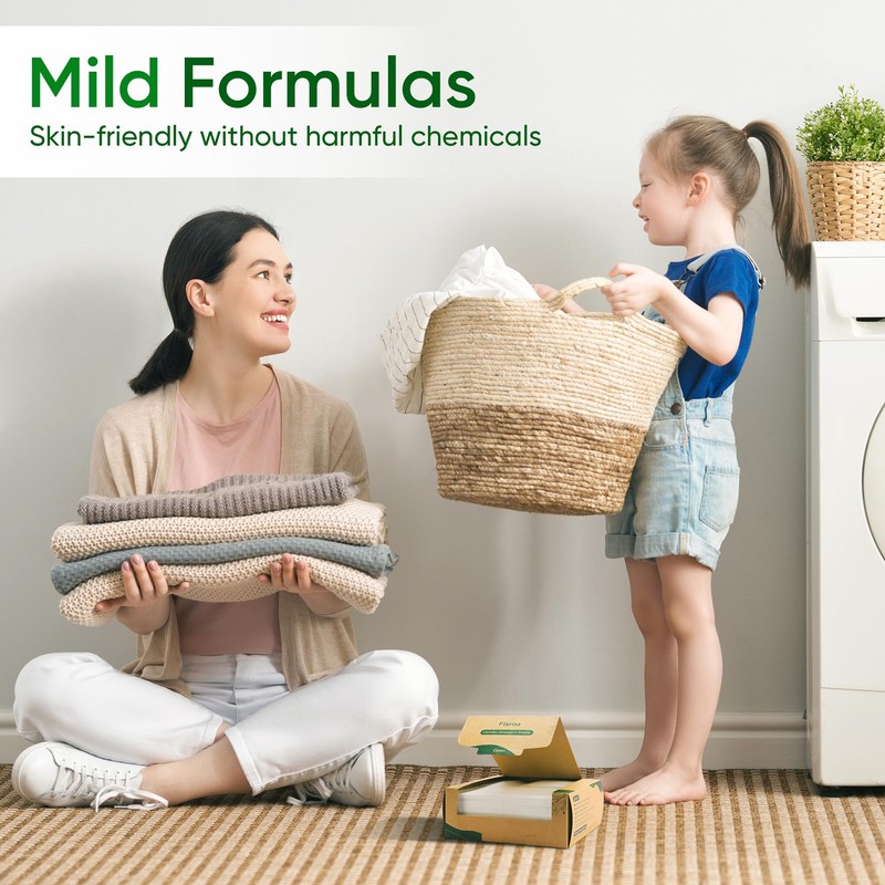 Travel Laundry Detergent Sheets Fisroa 300 Loads Eco-friendly Washing Detergent