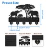 MAYJOYDIY Elephant Tree Key Holder for Wall Wood Wildlife Key