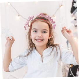 Healeved 2Pcs Glitter Heart Hairband for Weddings Valentine's Day Charming Photo Props Red Headbands Hair Accessories for Parties and Celebrations