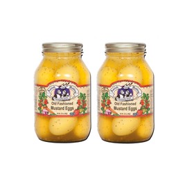 Amish Wedding Mustard hard Boiled Eggs 32oz (Pack of 2)