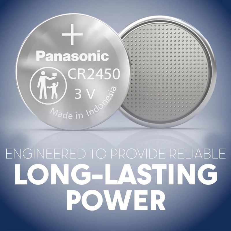 2 x Fresh New Panasonic CR2450 CR 2450 3v LITHIUM