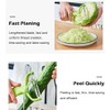 2Pcs Green Cabbage Shredder,Stainless Steel Fruit Vegetable Potato Peeler Cabbage