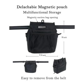 AIQUAN Hands Free Dog Leash with Belt Bag Dog Training Leash Jogging and Running