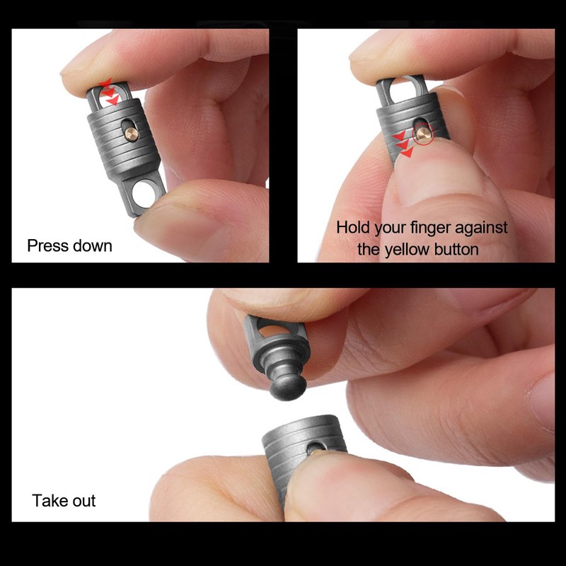 LIMEOW 1 x key organiser, key organiser, quick release, titanium