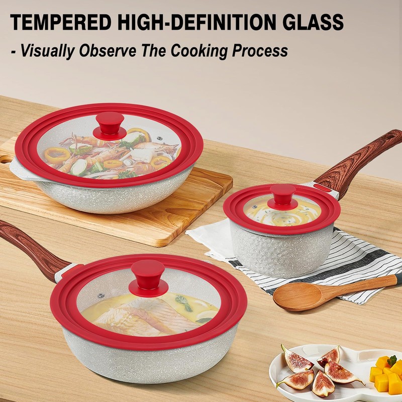 Universal Lids for Pots, Pans and Skillets, Replacement Pan Lid