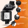 Vonsera Outdoor Socket Waterproof IP66, 1-Way Outdoor Socket Waterproof with