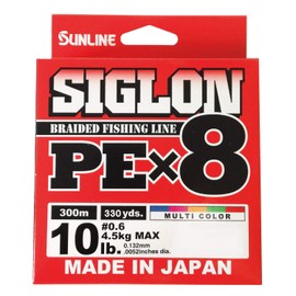 SUNLINE PEx8 Line Sigron PEx8 300 m 5 Colors 0.6 No. 10LB J