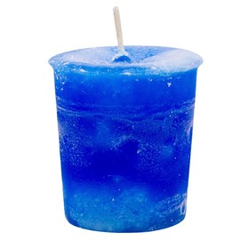 Throat Chakra Votive Candle by Crystal Journey - NEW Reiki Charged Scented