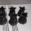 For PLUS PLUS Lot of 8 Connectable Black Xenomorph Alien
