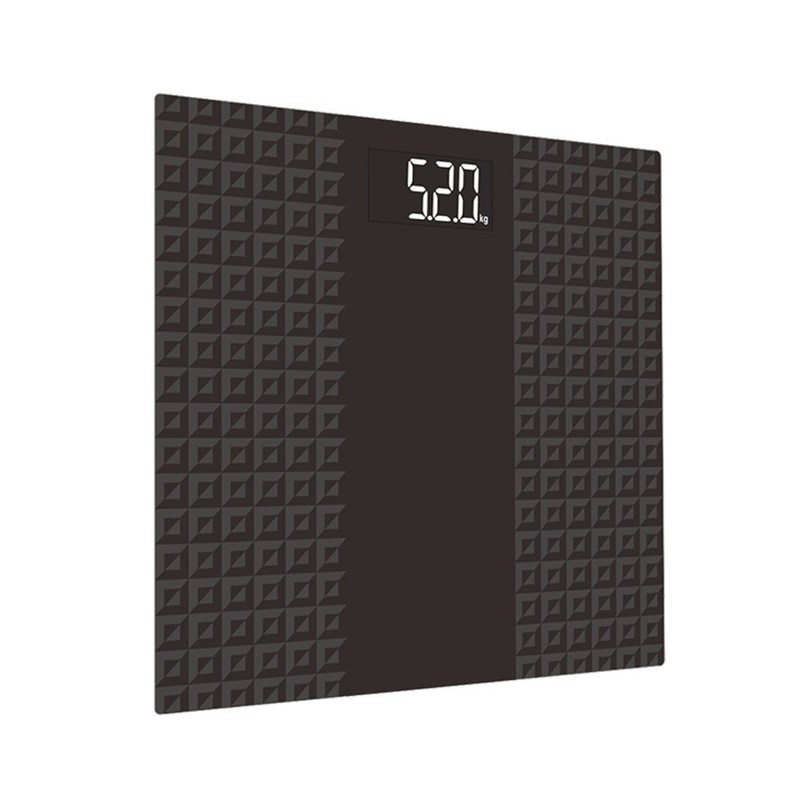 Electronic Bathroom Scale with Tempered Glass Balance Platform, Antiskid Surface,