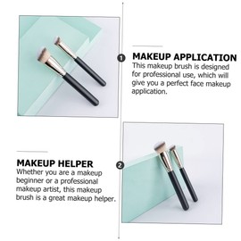 Baluue 4pcs Makeup Brush for Liquid Foundation Concealer Powder Save Quick Application