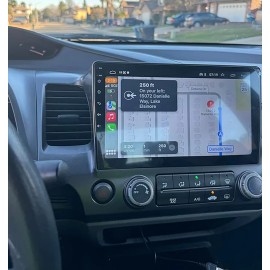 Jingelsye For Honda Civic 2006-2011 Apple CarPlay Android 12 Car Stereo Radio GPS WiFi RDS
