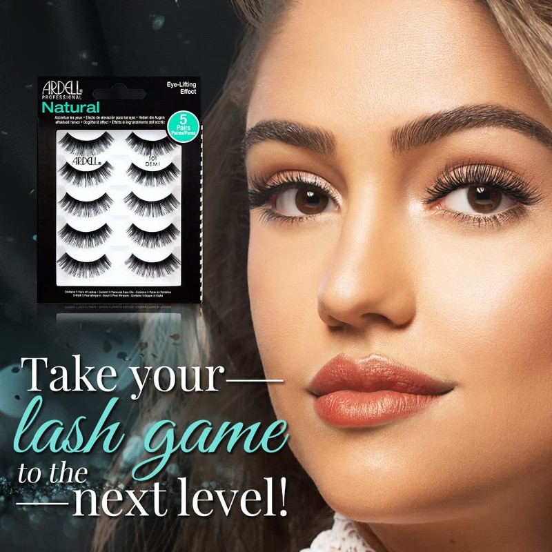Ardell Adele Natural False Eyelashes 101 Demi Black - Soft,