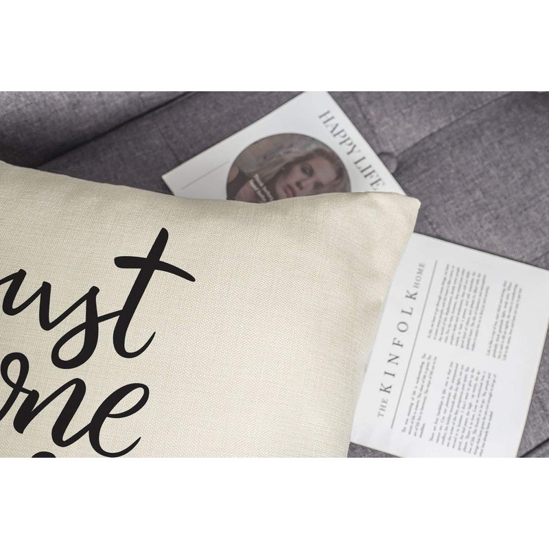 Just One More Chapter Throw Pillow Case Cushion Cover Book