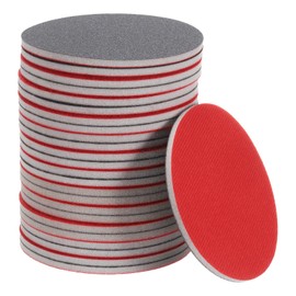 sourcing map 25pcs 240 Grit Sanding Sponge 5 Inch Hook and Loop Sponge Sanding Disc for Orbital Sander, Wet/Dry Use Sponge Buffer for Car Wood Drywall Metal Furniture Polishing