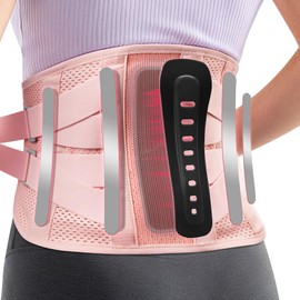 Faja lumbar para mujeres con dolor de espalda baja, soporte lumbar ajustable para aliviar el dolor - Cinturón lumbar transpirable para hernia discal, 