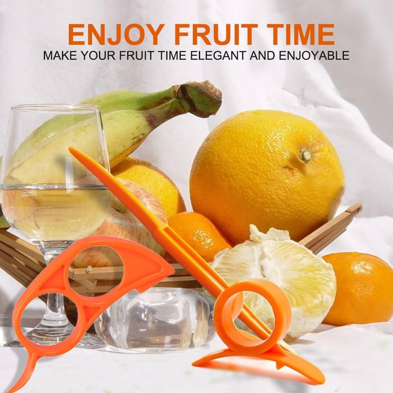 3Pcs Orange Peeler Tools Citrus Peel Cutter Plastic Easy Fruit