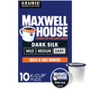 Maxwell House Dark Silk Dark Roast K-Cup Coffee Pods, 10