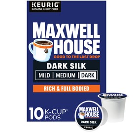 Maxwell House Dark Silk Dark Roast K-Cup Coffee Pods, 10 ct Box