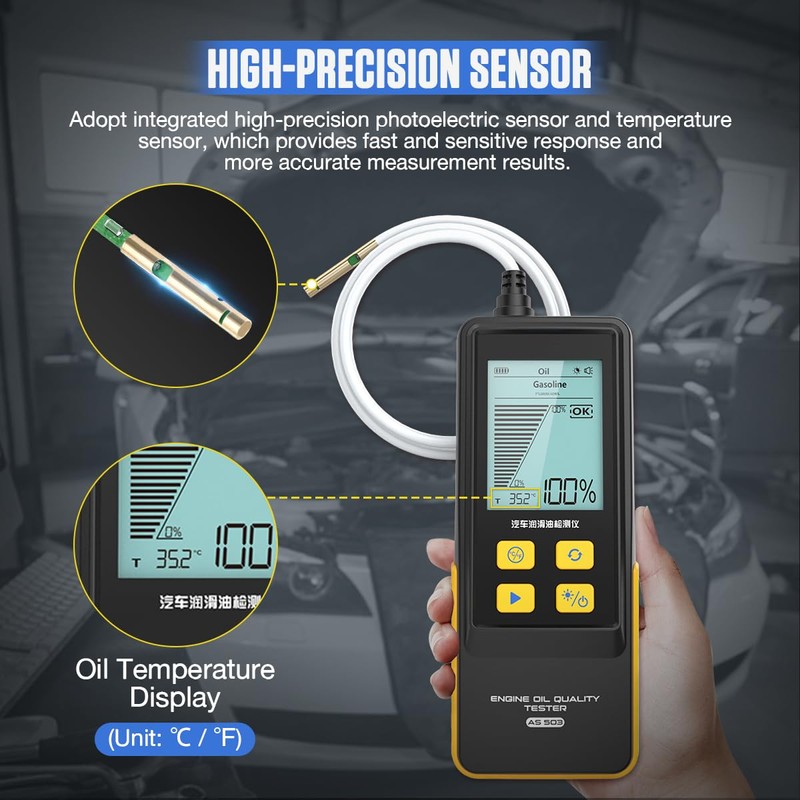 Engine Oil Tester Gasoline & Diesel Engine Oil Quality Tester