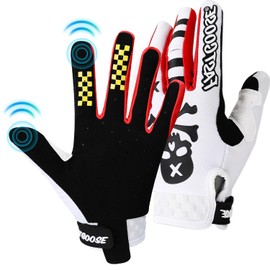 WOTOW Guantes de Ciclismo de Dedo Completo para Hombre Mujer, Guantes con Almohadilla Transpirables Antideslizantes y Pantalla Táctil, Accesorios para Bicicleta De Montaña Motociclista