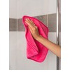 Pack of 8 Large Fluffy Microfibre face Cloths Towels wash-Cloth