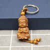 MINGZE 4 Piece Buddha Key Ring, Small Pendants Buddha Figure